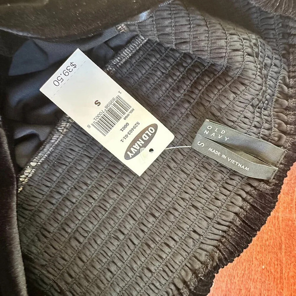 NWT OLD NAVY Stretch Velvet Strapless Mini Dress Size Small Ruched - Picture 11 of 13